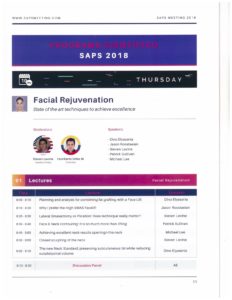 A page of the social media site for the saps 2 0 1 8.