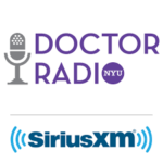 A radio logo and an image of the sirius xm logo.