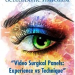 A poster with an eye and the words " video surgical panels : experience vs technique ".