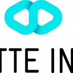 A logo of the company lotte in blue