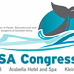 A logo for the sa congress of plastic, reconstructive and surgery surgeons of southern africa.